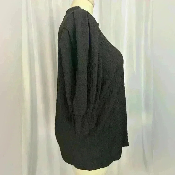 Shein Essence Plus Size Women's Elegant and Breathable Puff-sleeved top (575) - Picture 6 of 16